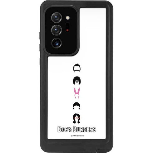 Bobs Burgers Silhouette Galaxy Note20 Ultra 5G Waterproof Case